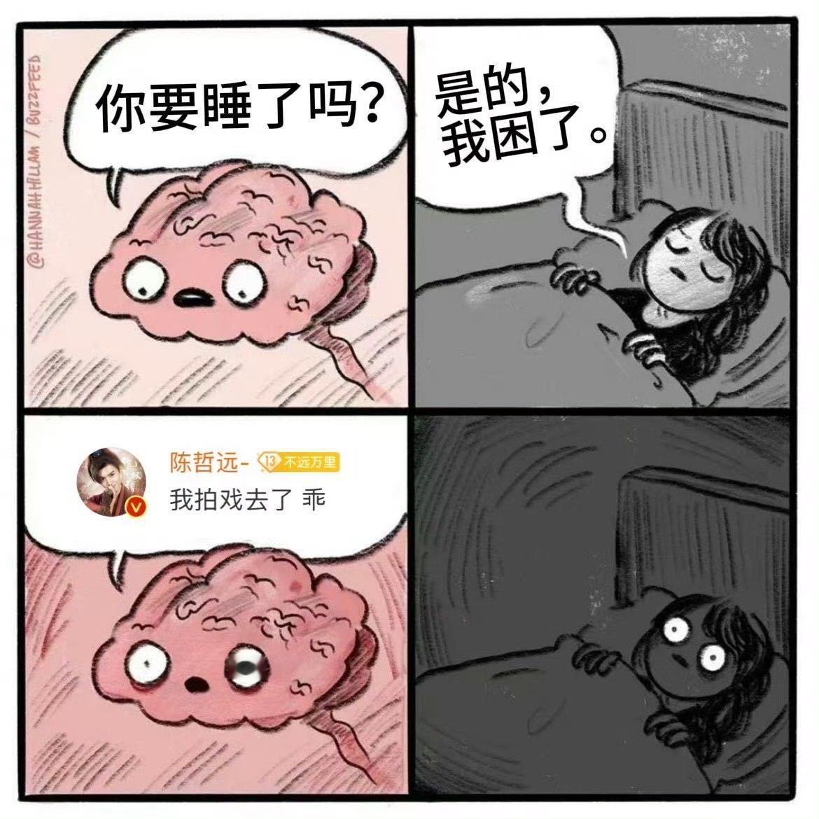 睡不着，你能睡着吗？！乖~给我起来重睡 