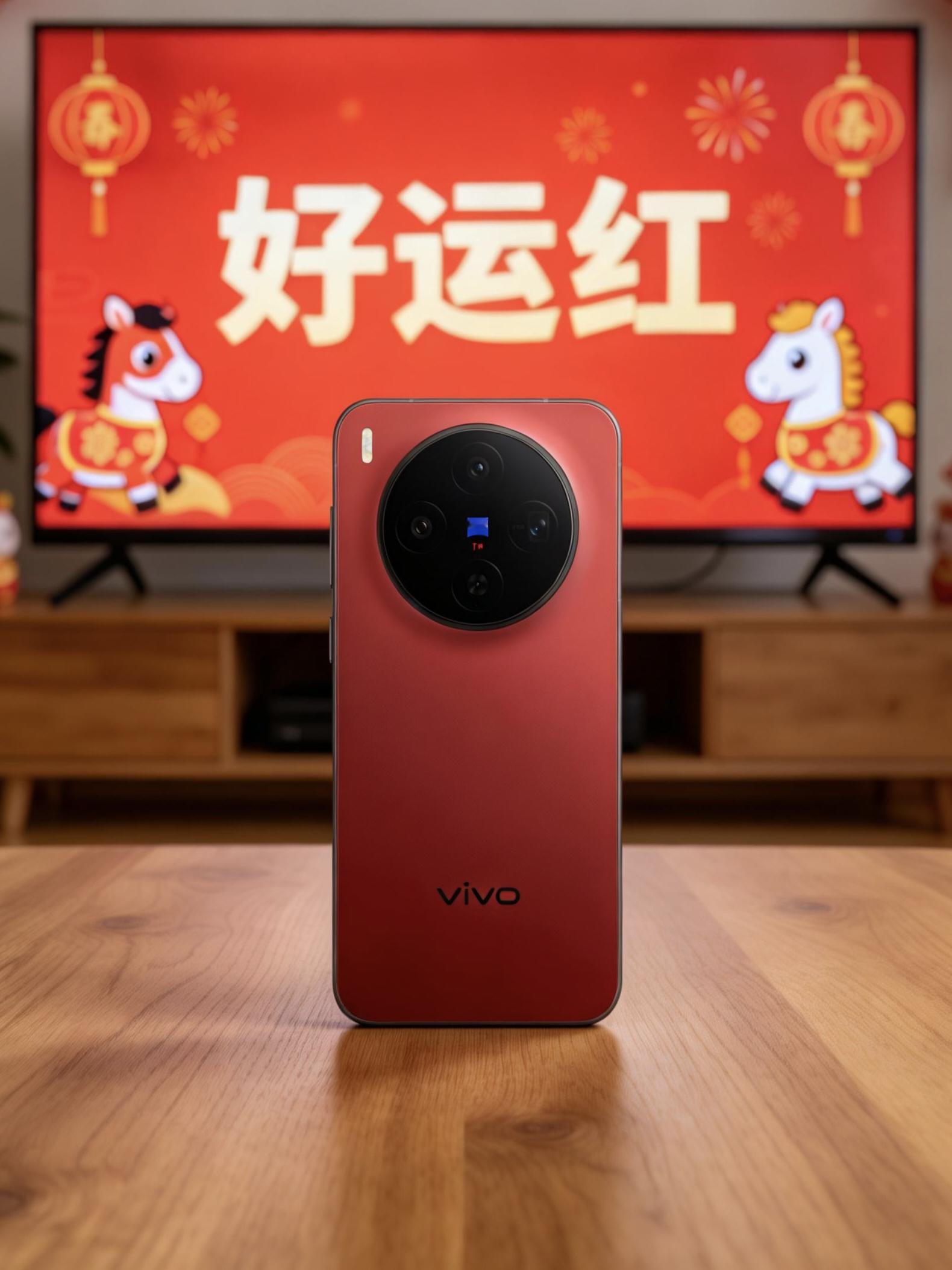 vivo X300「好运红」这个红色太绝了，它这个不是那种很扎眼的正红，有点雾面