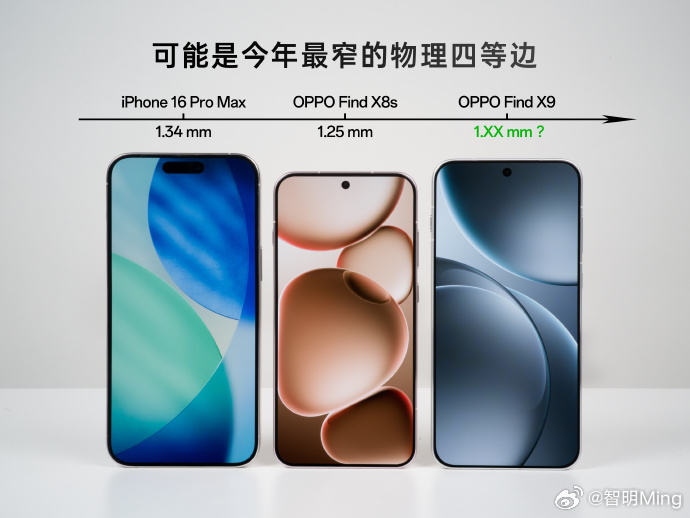 看来泄密风波停不下来，OPPO也被“泄密”了，OPPO Find X9卷最窄物理