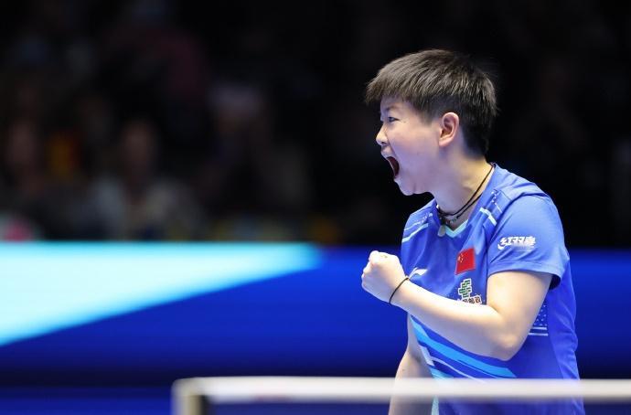 孙颖莎伤愈复出首胜  海口亚洲杯小组循环赛第一轮，孙颖莎3-0叶伊恬，比分：11