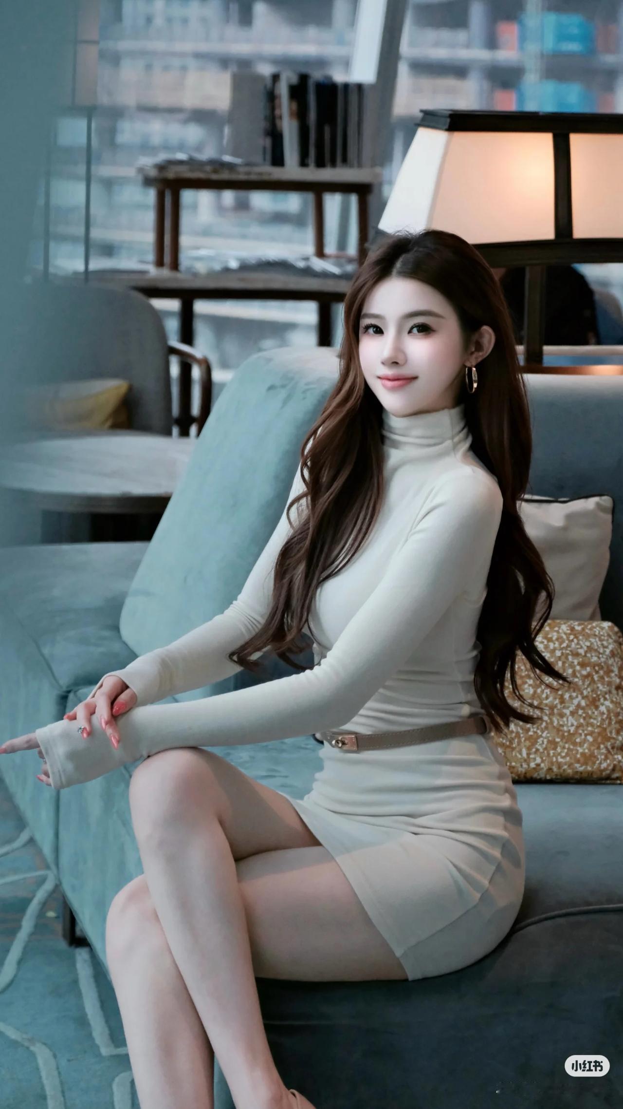 春日生活打卡季美女穿搭写真