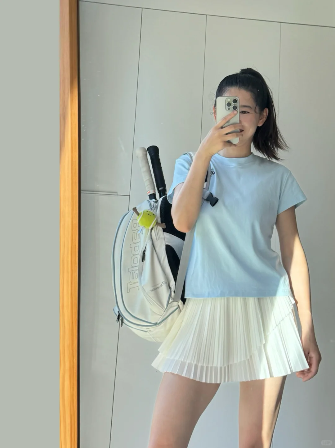 🧊🧊🧊今日打球，回归松弛感的蓝白运动服