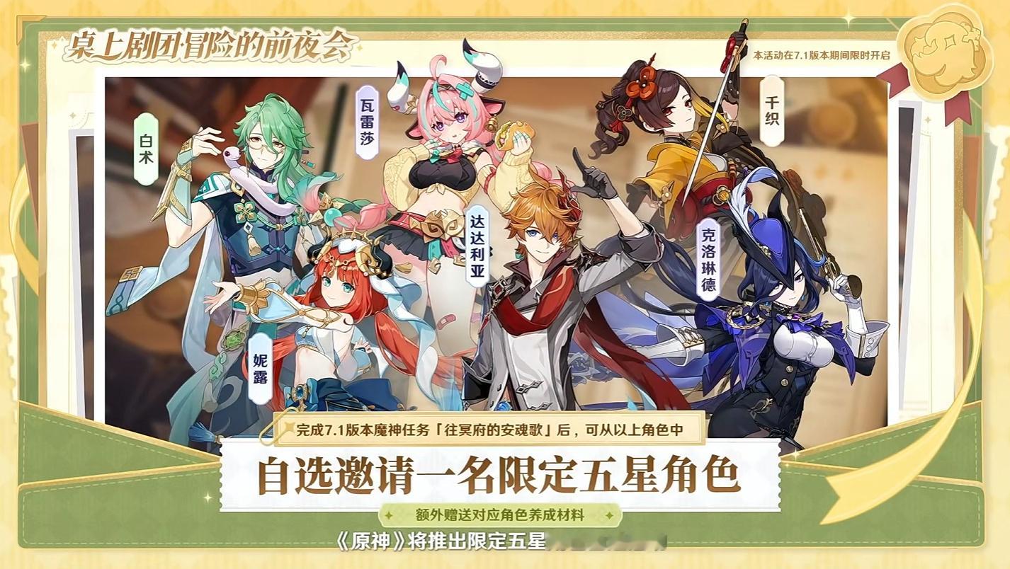 原神[超话]原神原神至冬原神六周年 旅行者，现在该说什么？？？——原神牛逼！每年