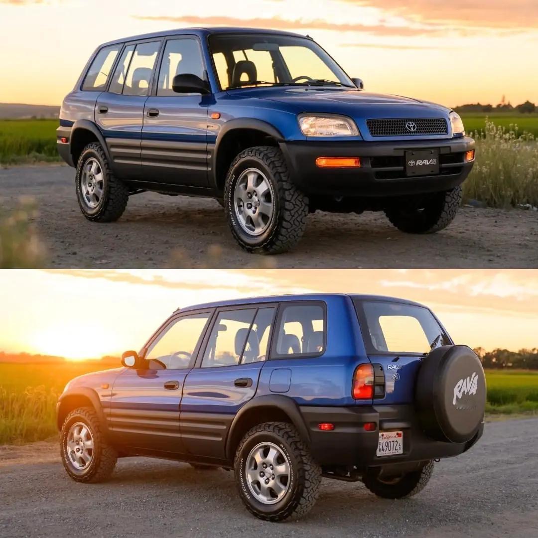 丰田RAV4四门版。1997款丰田RAV4四门版，它没有夸张的动力数据，也没有今