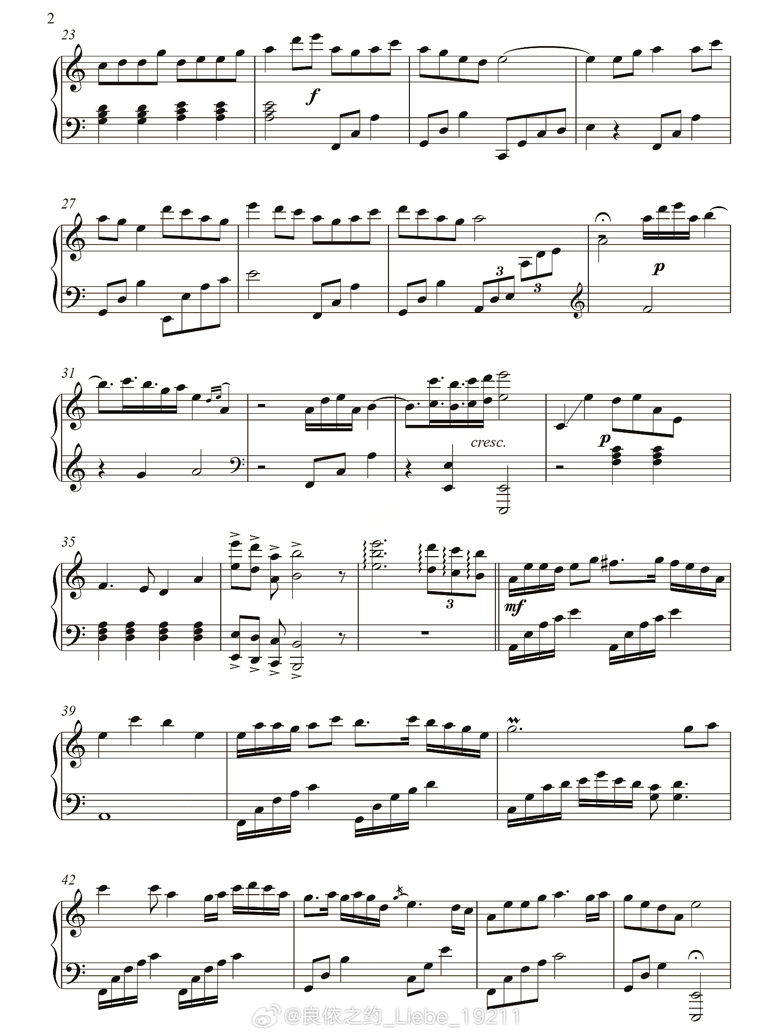 钢琴谱：《楚歌起》黄诗扶，择荇作词，Winky诗/黄诗扶作曲；钢琴 钢琴教程 音