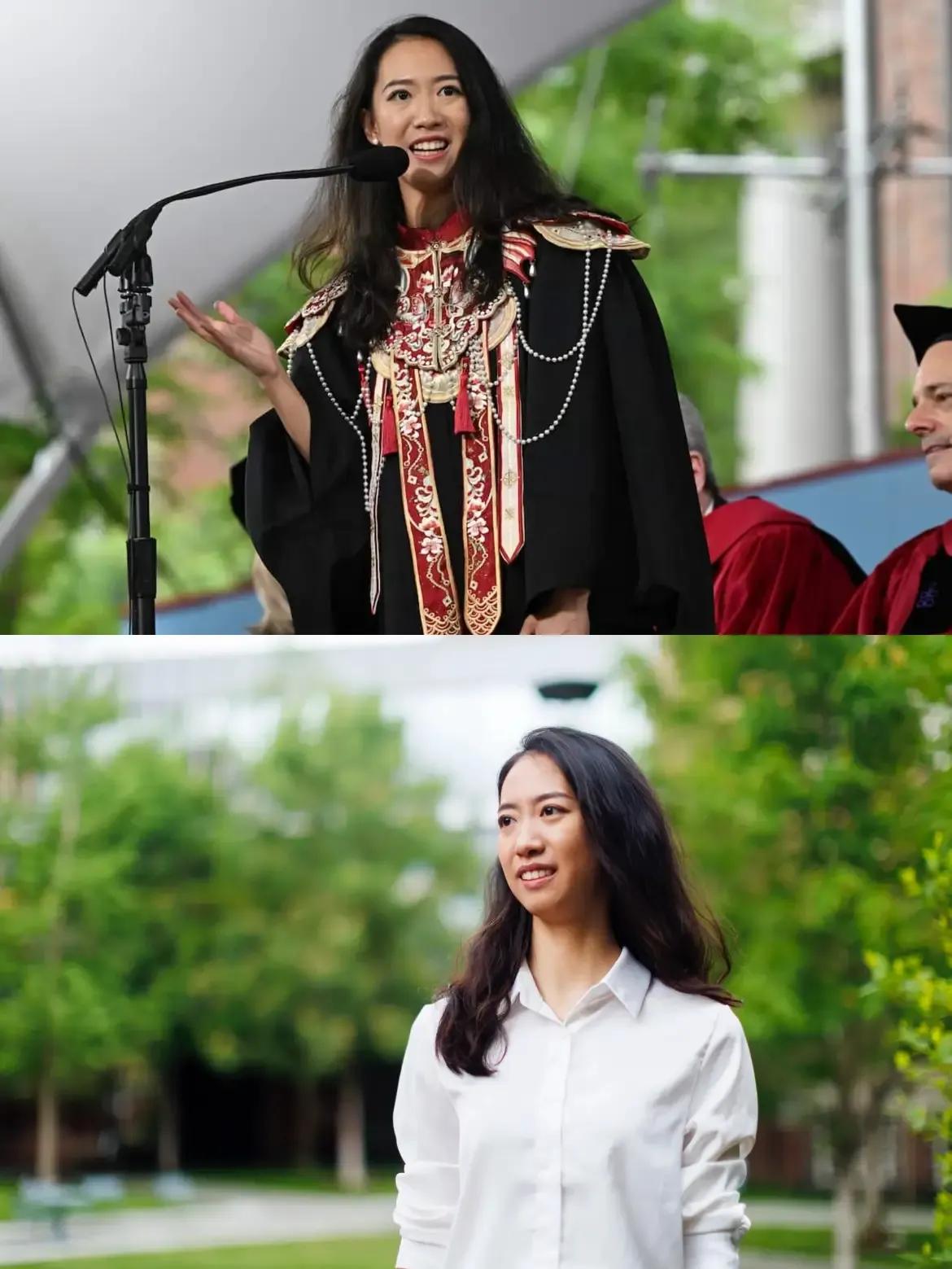相比于哈佛大学演讲女孩蒋雨融，河南信阳女孩谢欣宇更值得推崇。

最近中国青岛女孩
