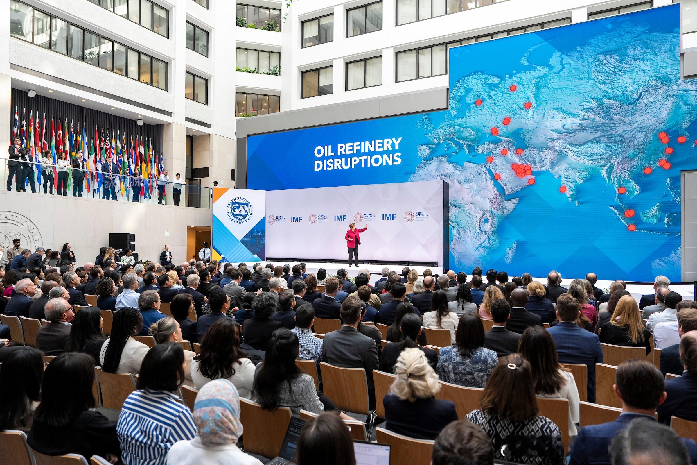 IMF年会IMF总裁克里斯塔利娜·格奥尔基耶娃（Kristalina Georg