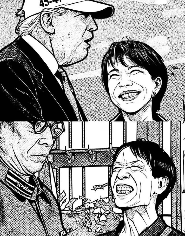 中方回应日媒批高市访美姿态谄媚我对这个也没有观点，我就笑笑不说话，日本人民选举高