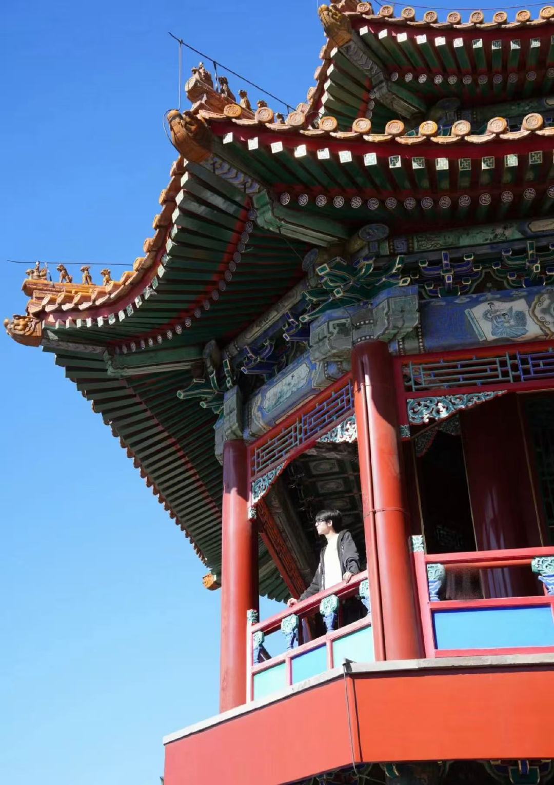 杨博文颐和园游玩照杨博文去颐和园了宝宝！ ​​​