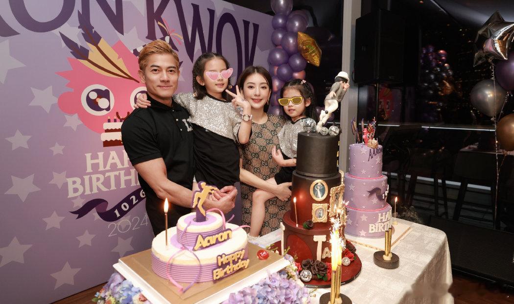 郭富城好幸福，老婆孩子都给他准备了生日礼物！ ​​​