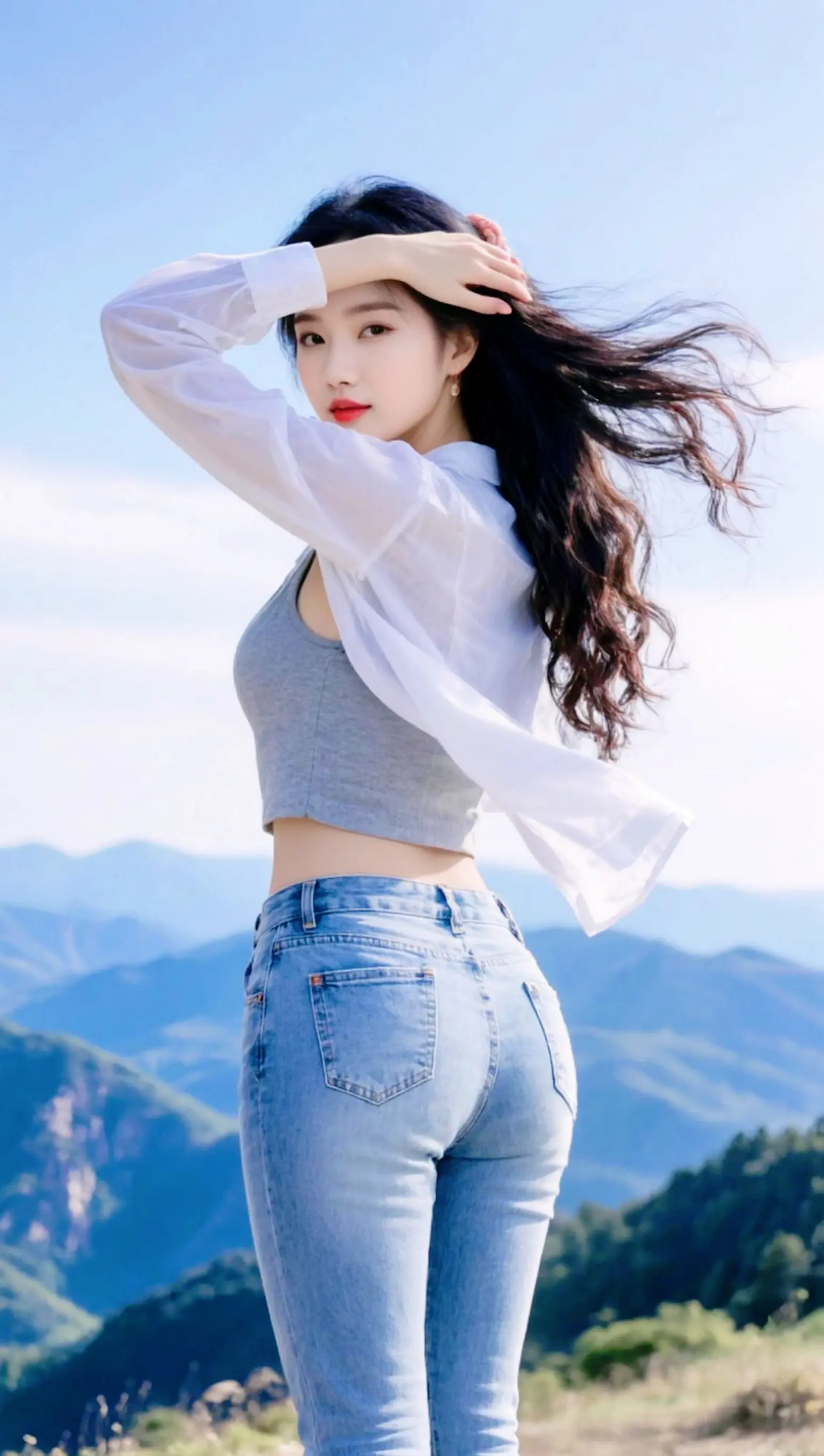 AI山野辣妹写真 ai创作 上热门 二创激励计划 伙伴计划