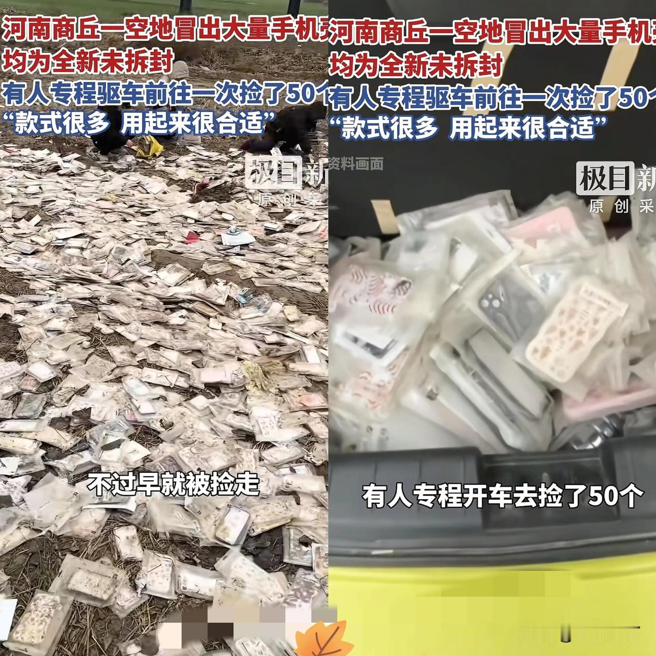 “解释不清了！”河南，
一男子在郊区散步，突然发现旁边的空地上，竟堆满了各种各样