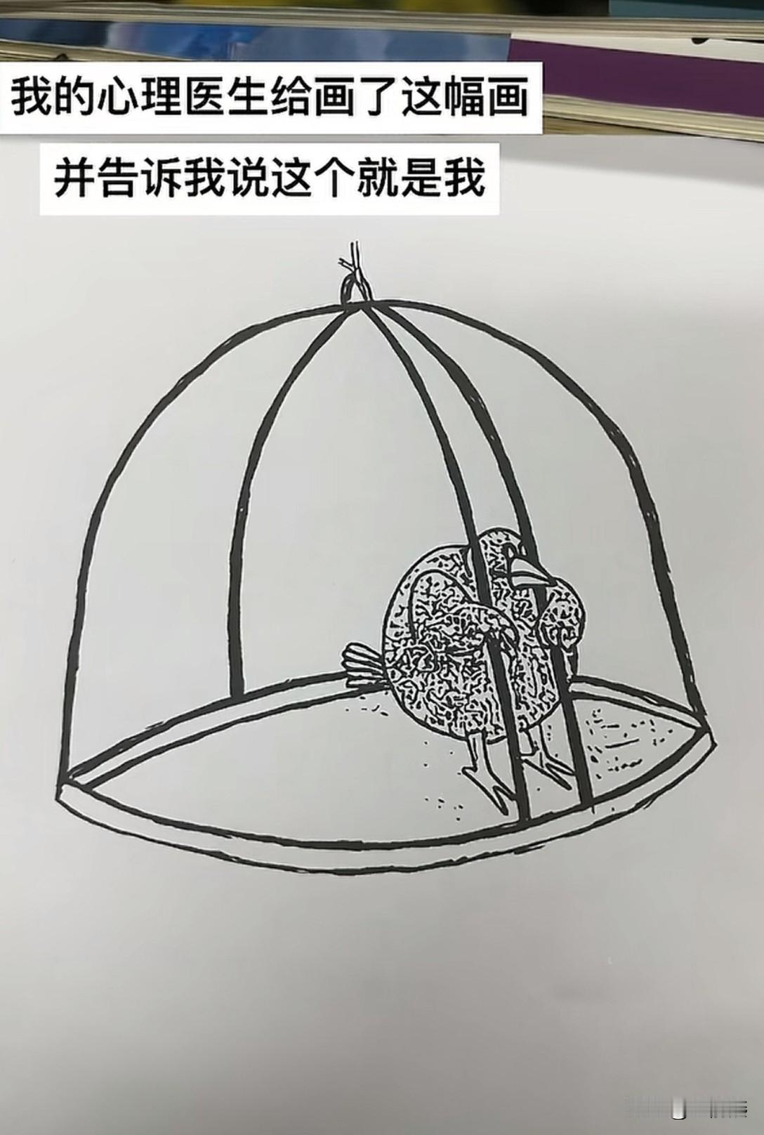 在我精神抑郁的那段时间，我突然想明白了一幅画，希望能帮助到更多有同样精神焦虑的人