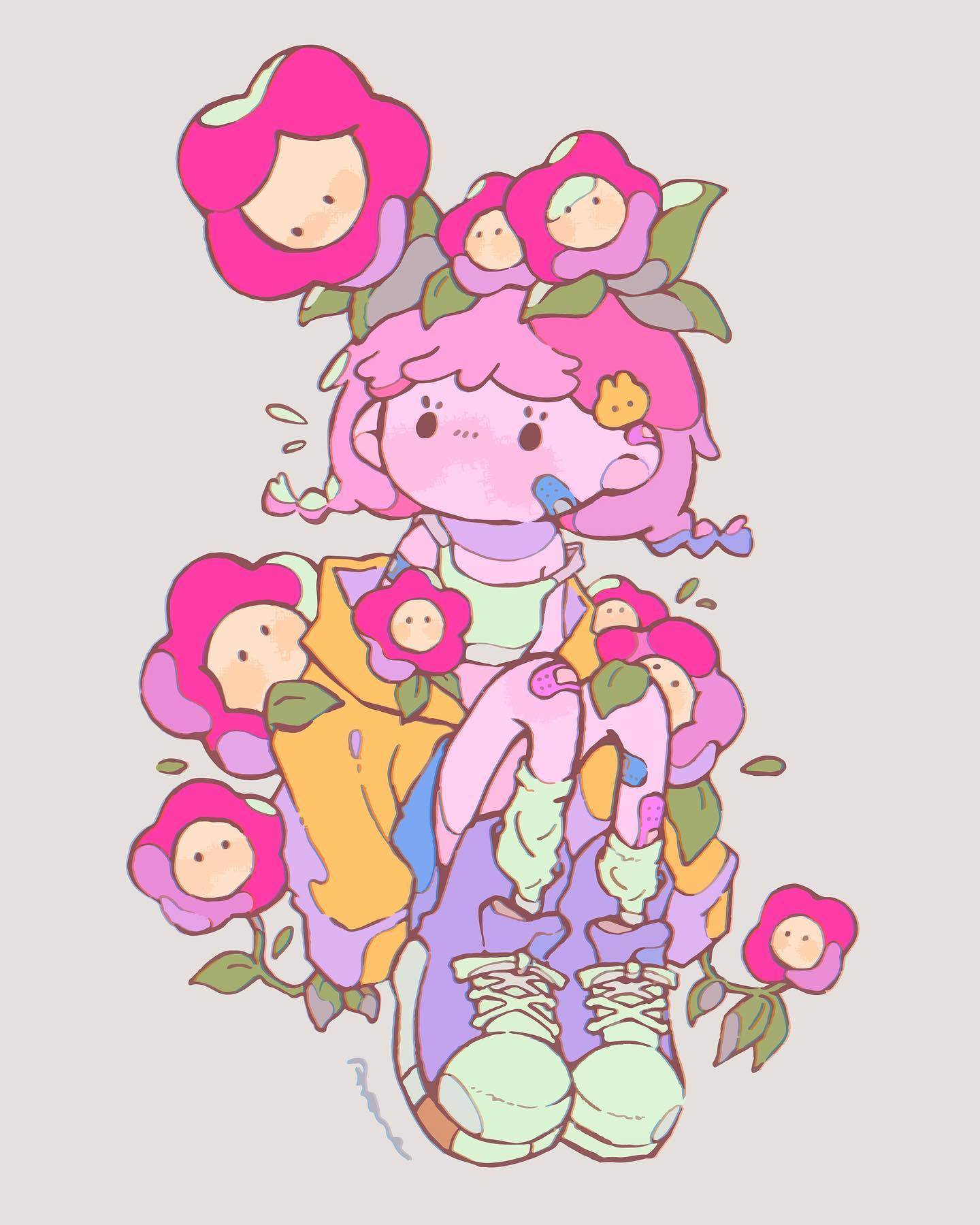 梦幻流体糖果童话少女插画💡Ayane𓃱 