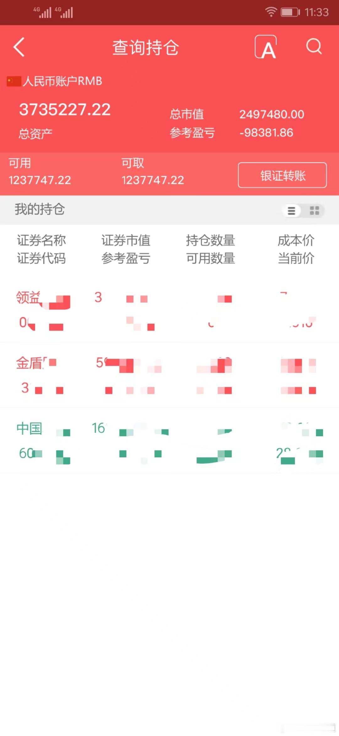实盘擒龙；7月10日下午，3735227.22本金；46.7万，目前账户373.