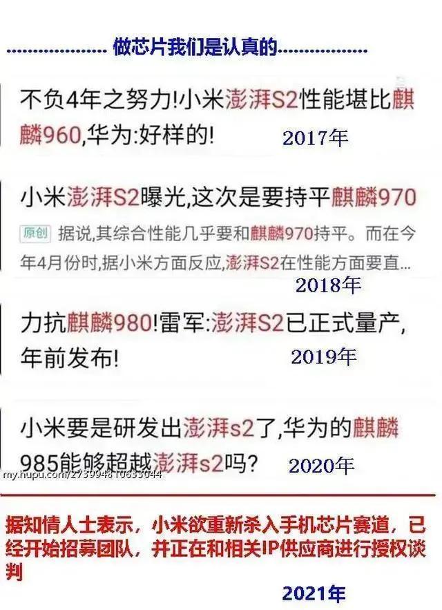 从2017年开始，友商字研芯片就每年澎湃一次，给人一种错觉，仿佛随时准备上市，可