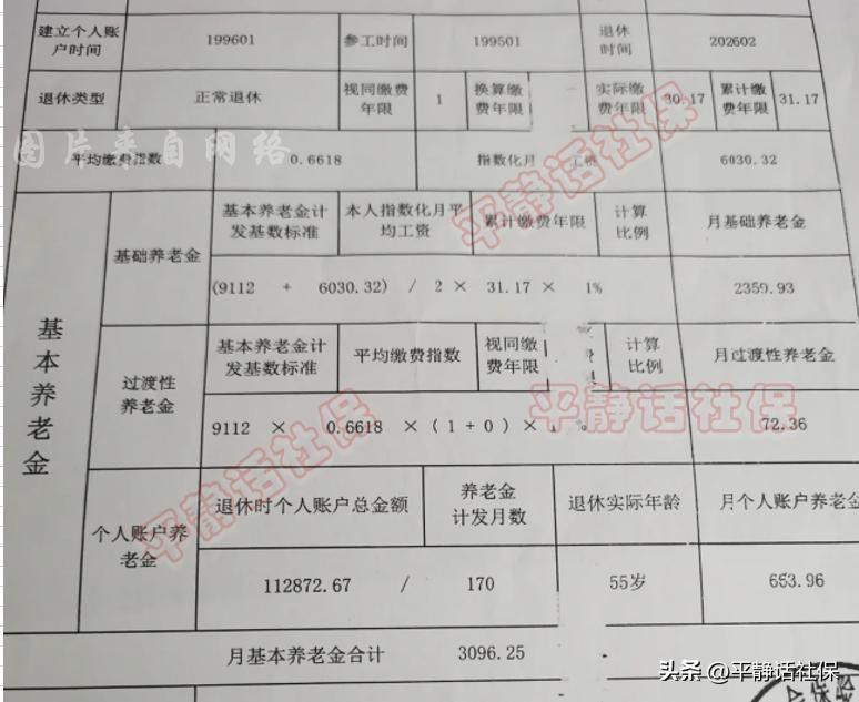 湖北武汉养老金。
女性，1995年1月参加工作，2026年2月退休，年龄是55周