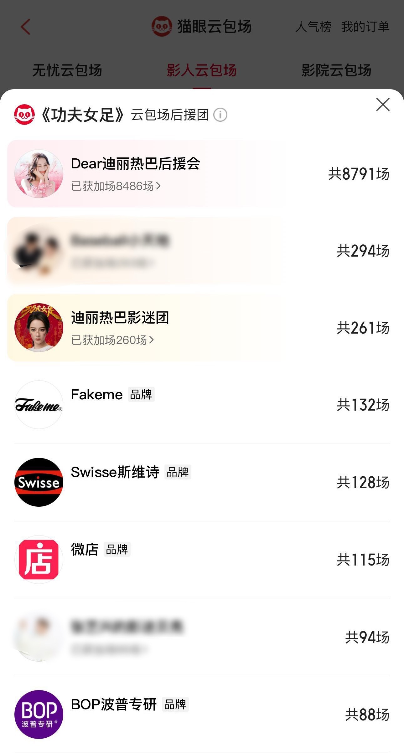 顶流花粉是这样的！！！云包场助力总数第二女星第一 ！迪丽热巴粉丝牛逼  ～功夫女