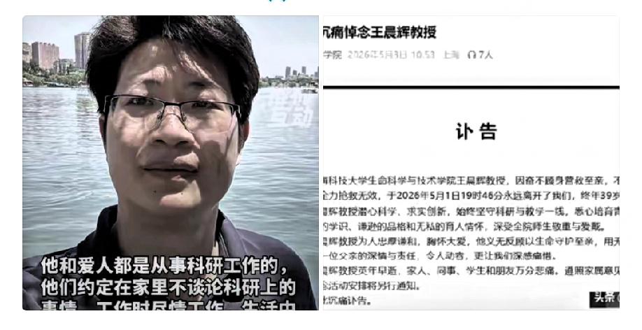 这几天上海黄浦江边那场悲剧，看得人心里真不是滋味。

5月1号傍晚，王教授带着7