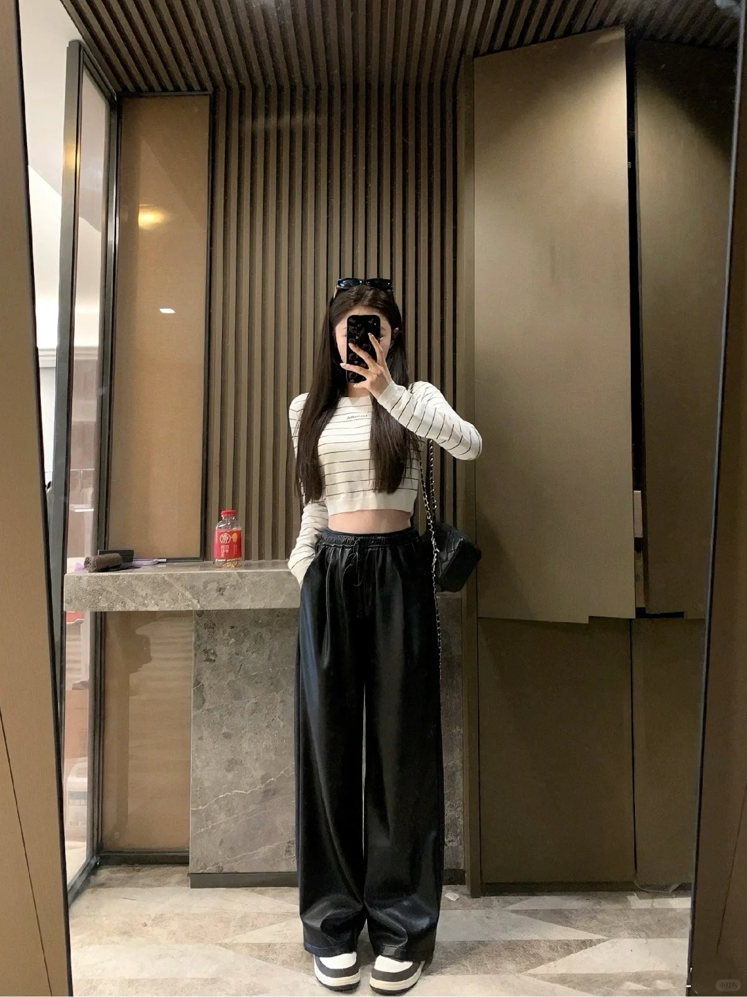 加长115皮裤 是我想要的不费力穿搭啊啊啊