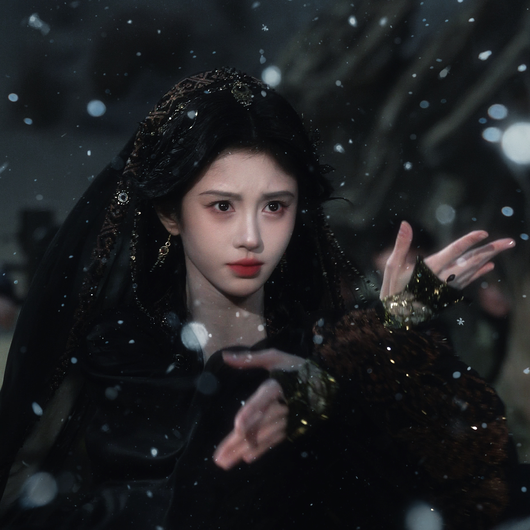 寒夜落雪 