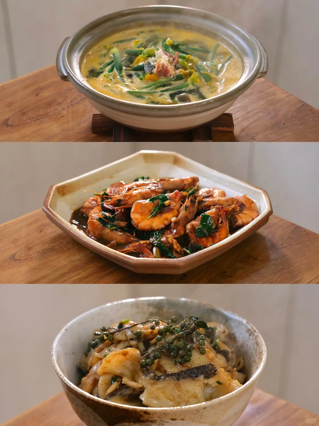 302天｜上汤黄瓜花 青花椒黑鱼片 罗勒胡椒虾