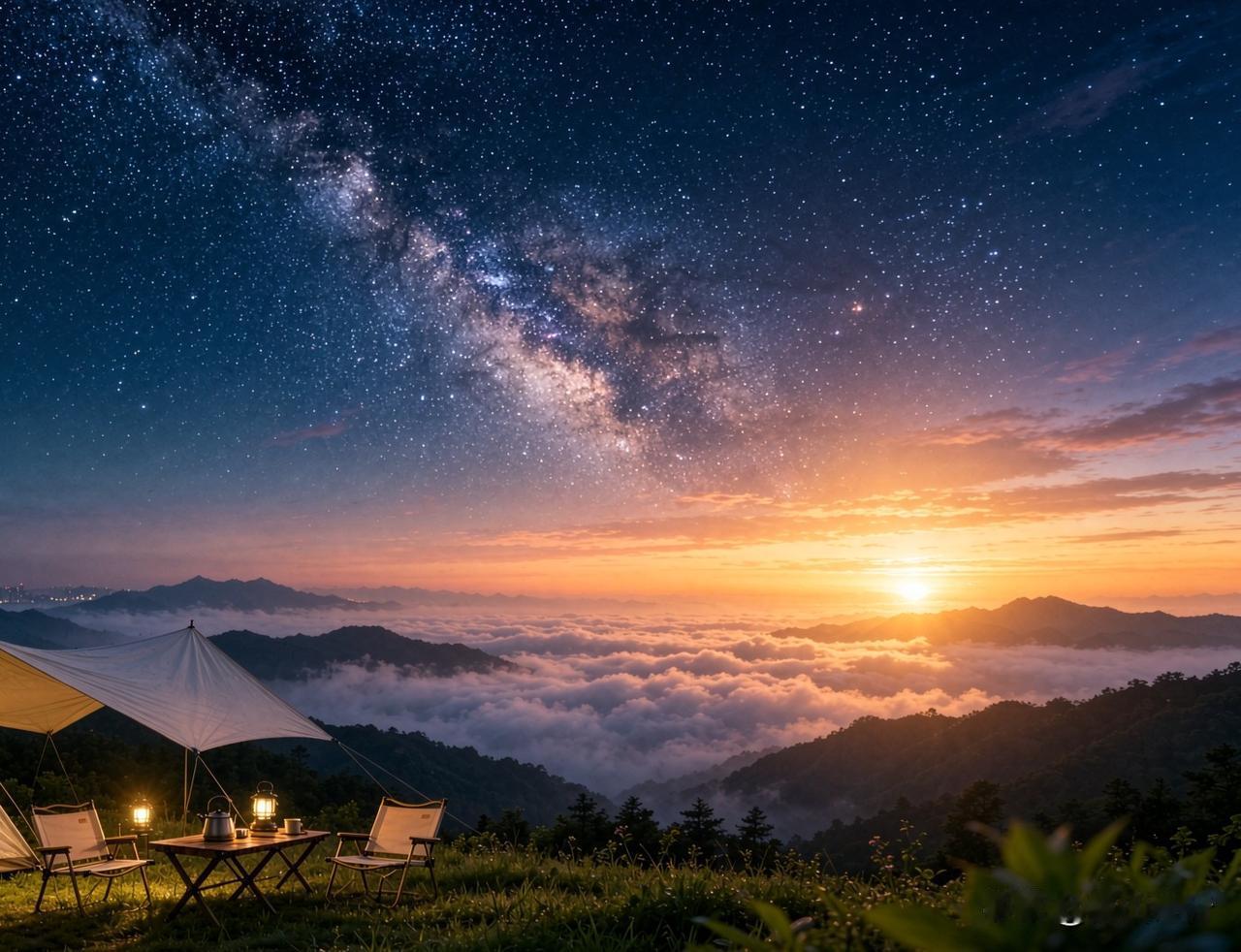 七绝·山居  ［狐山诗行］

脱却樊笼入翠微，星河垂帐梦依稀。

晨光破雾金千尺