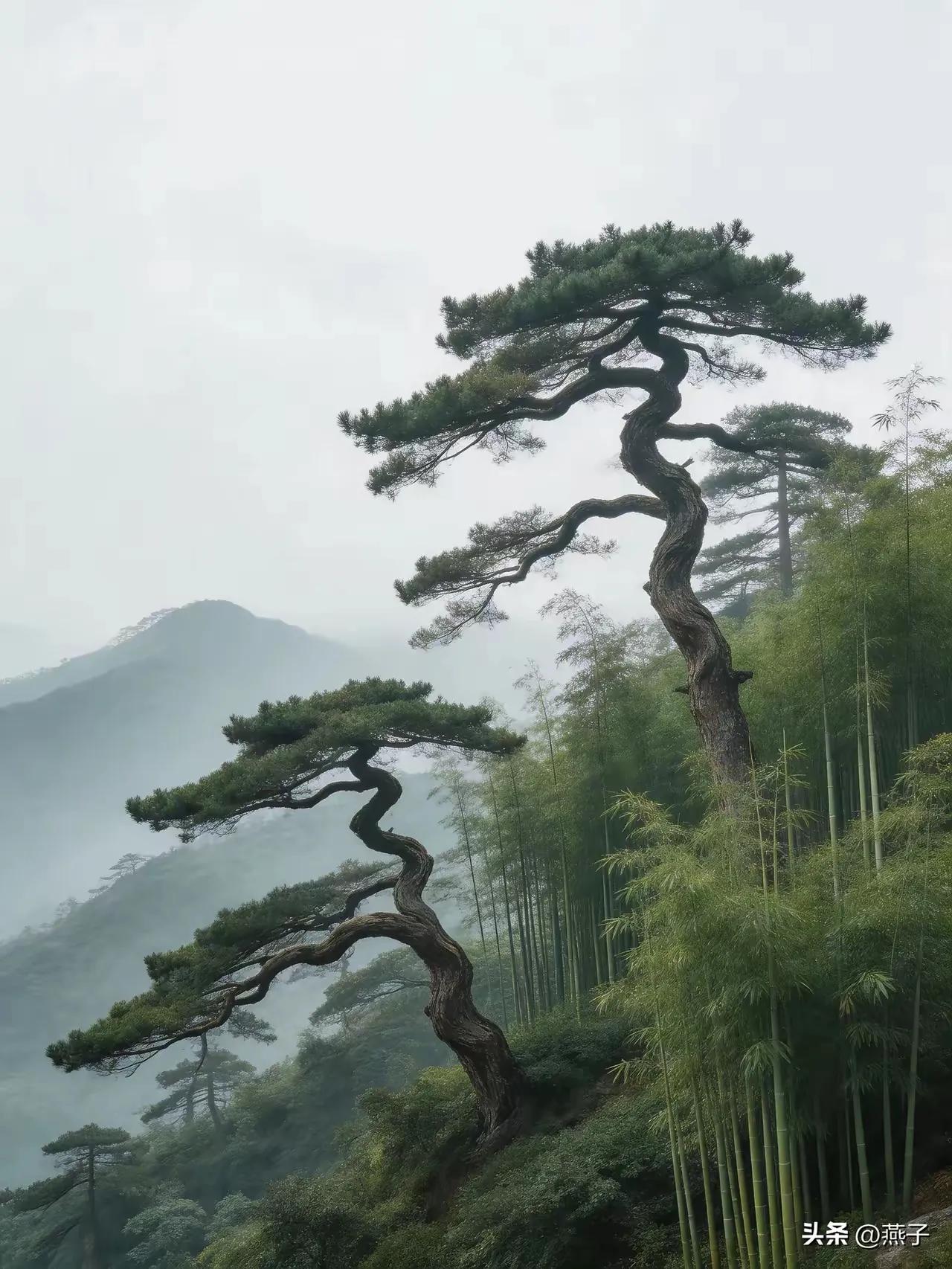 条友们，文笔挑战来啦！
有人出了上联：青山作曲雨为谱
有人对出下联：大地填词风在