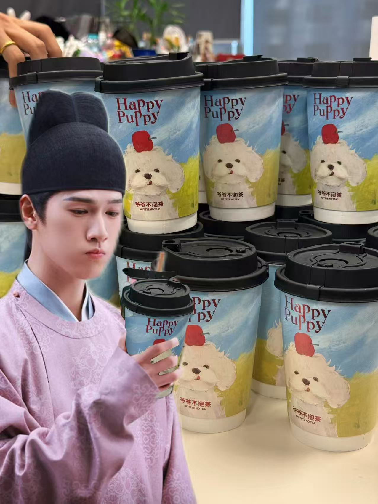 李昀锐请工作人员下午茶 戏里林晏品百味珍馐，戏外昀锐送甜蜜下午茶。这份大方与用心