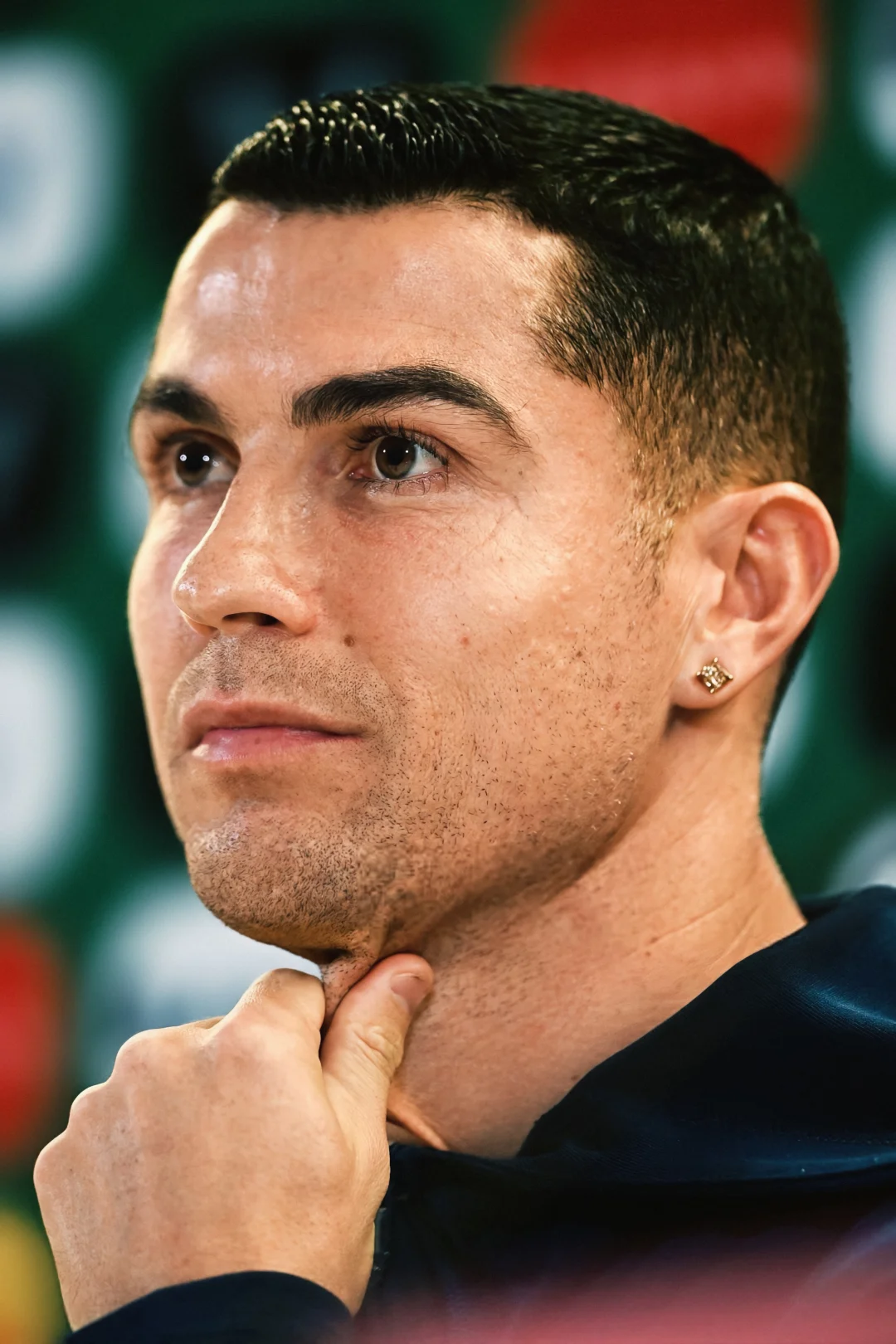 C罗出席对爱尔兰赛前发布会