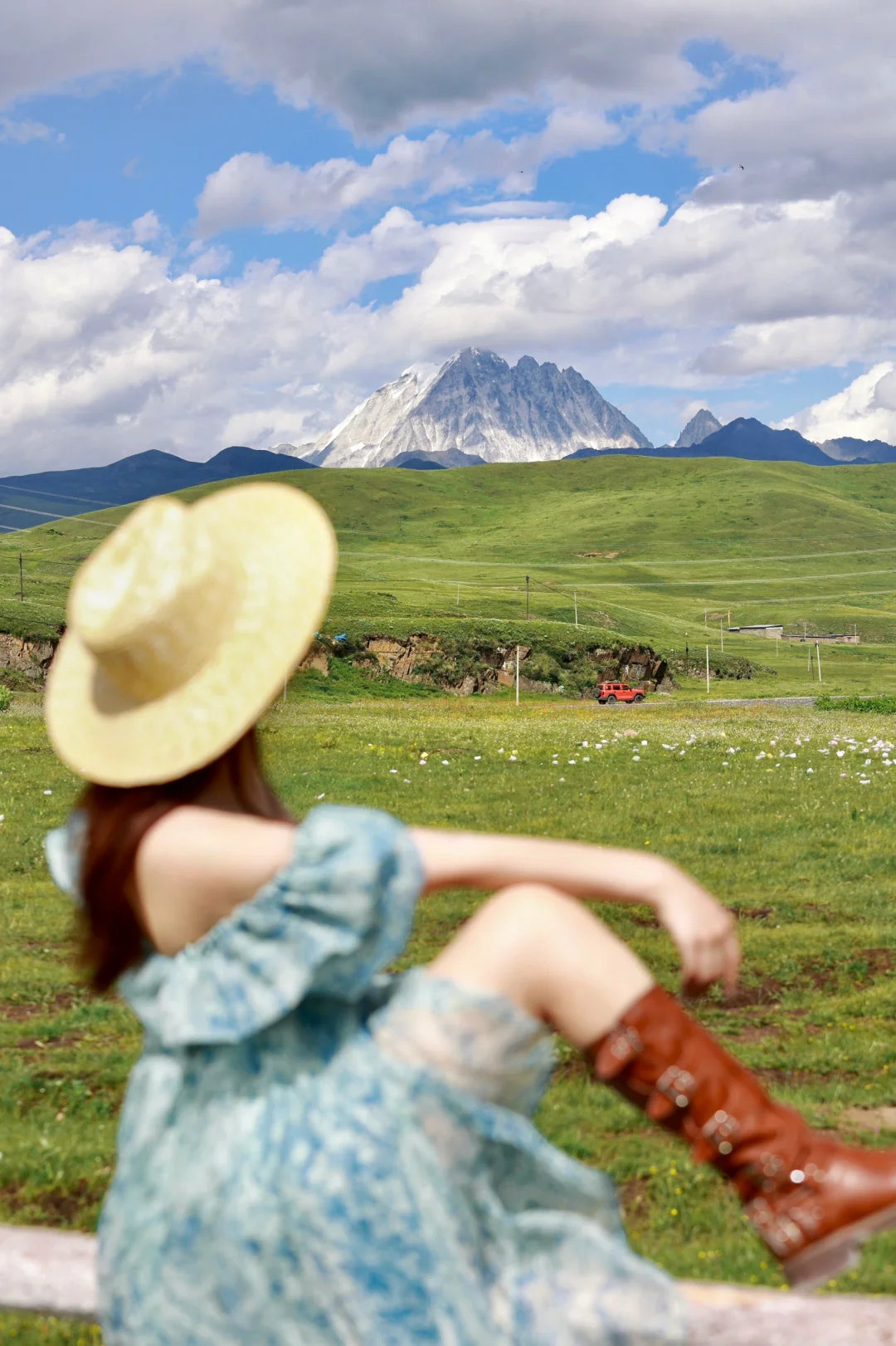 在川西雅拉雪山🏔️这个机位会拍出人生照片