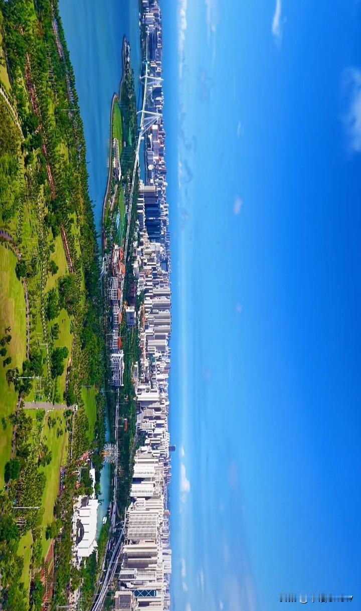 鸟瞰海口，清新靓丽，热带滨海城市即视感！！！海口海边风光 海南城市街景