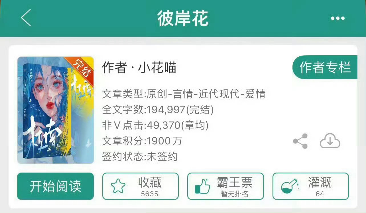 小说推荐：《彼岸花》 作者:小花喵简评：旗袍美人vs糙汉老板，双向治愈，暧昧拉扯