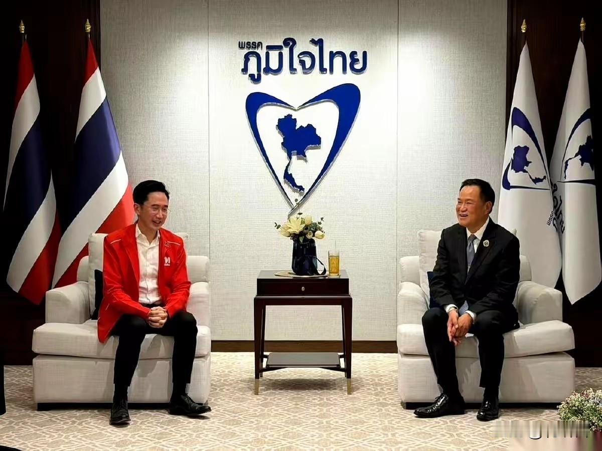 倒反天罡了？朱拉汶是为泰党的党首，他没主持参加与阿努廷的合作会谈，倒是育差南带队