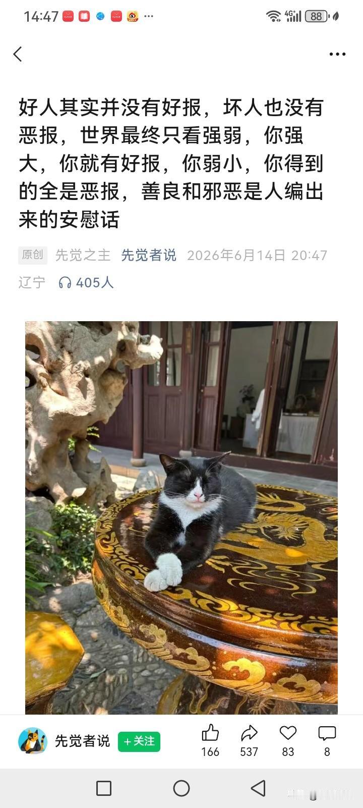 什么是天道，今天看了一个网友写的文章我很有感慨，好人不一定会有好报，但是恶人一定