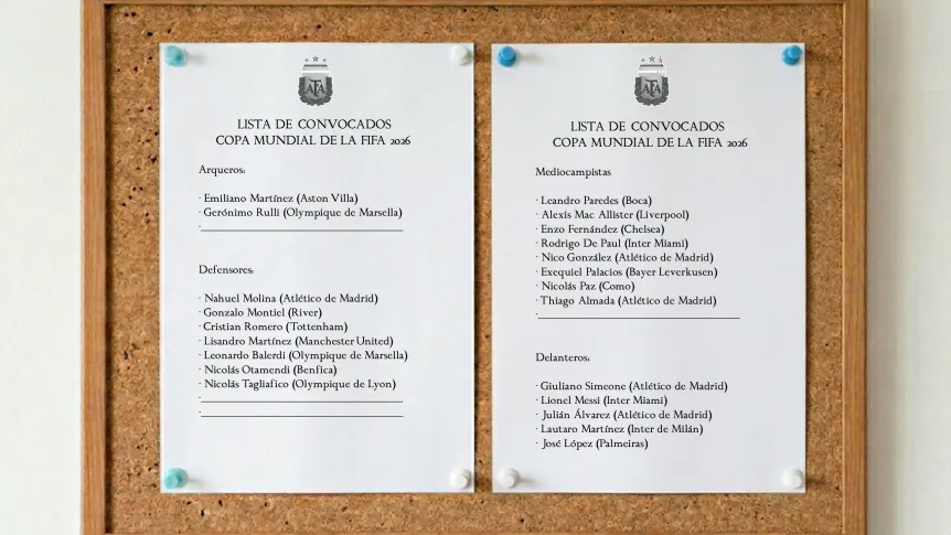 TYC体育：阿根廷世界杯名单已定22人，加纳乔等面临激烈竞争