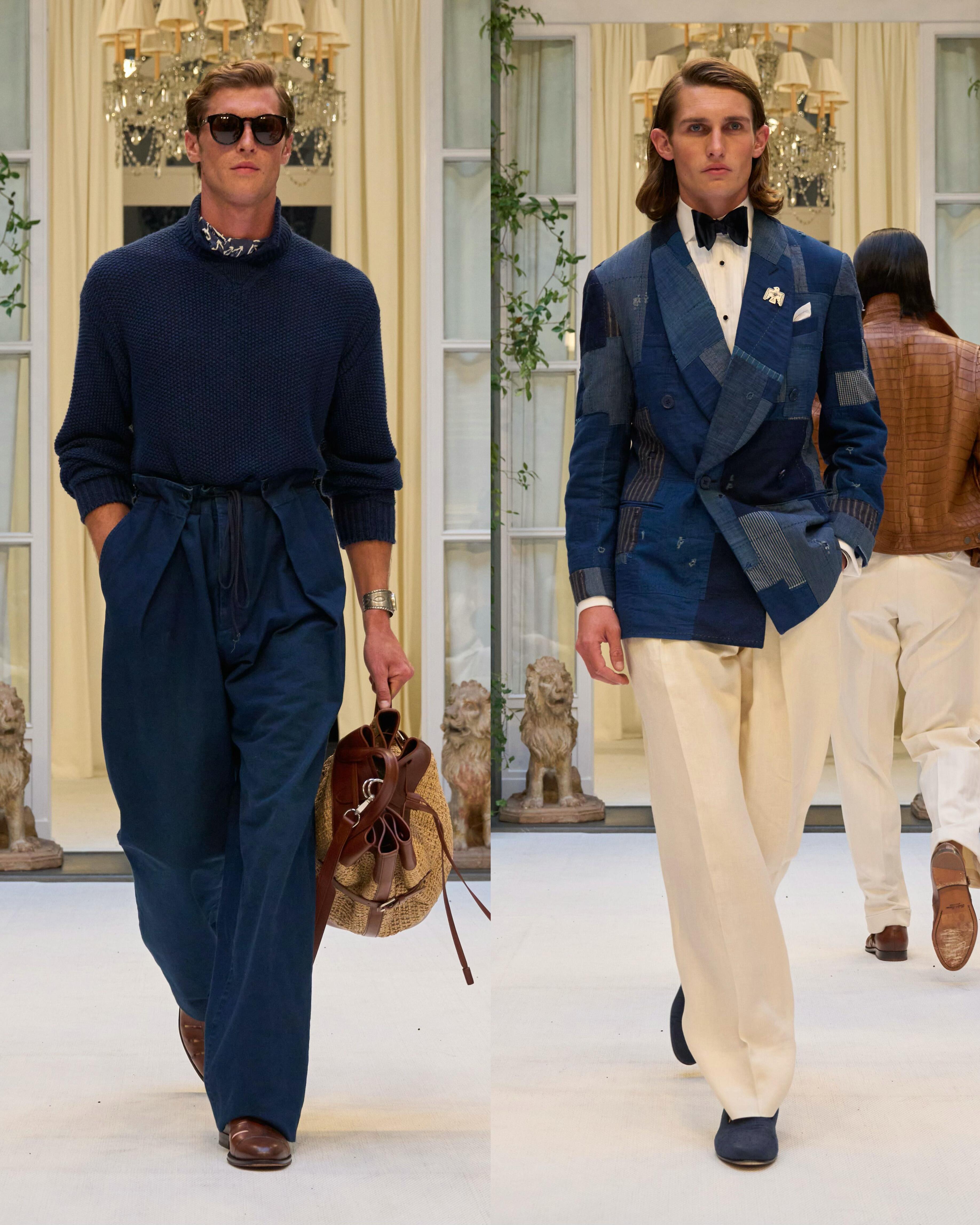 Ralph Lauren 2027春夏男装系列在米兰男装周首日上演，青春的、绅士