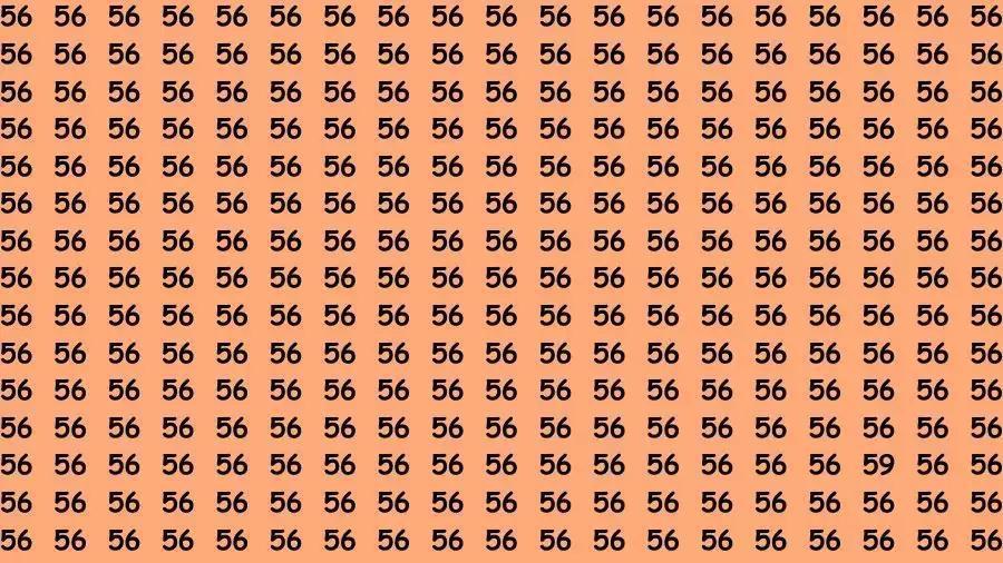 视觉错觉大脑测试：如果你有锐利的眼睛，请在40秒内找到数字59