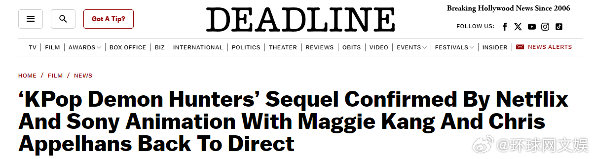 #网飞确认推出Kpop猎魔女团2#【网飞确认将推出《K-POP：猎魔女团》续集】