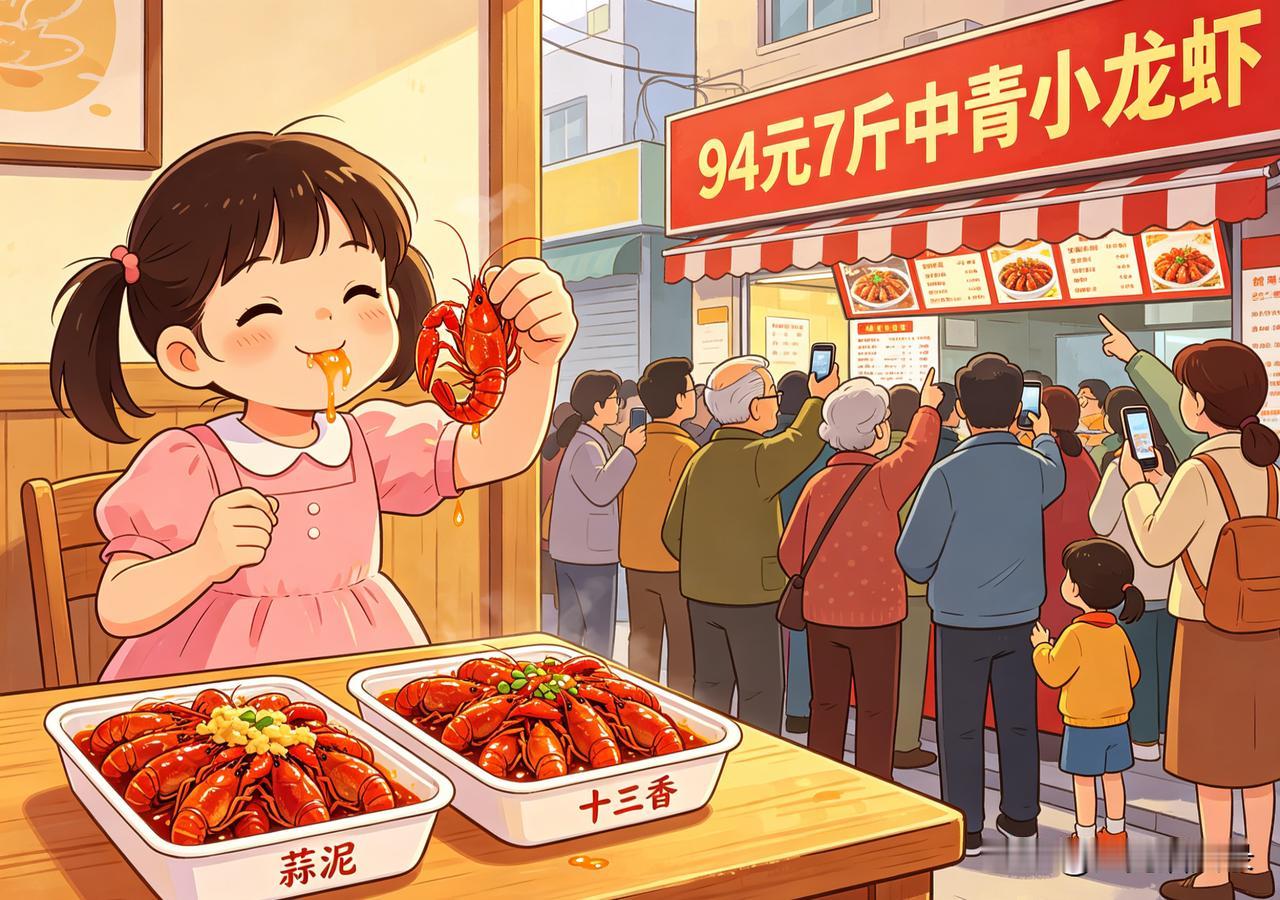 谁能想到，熟食小龙虾居然比生鲜还便宜，94块钱买7斤小龙虾？商家真的不亏吗？这波
