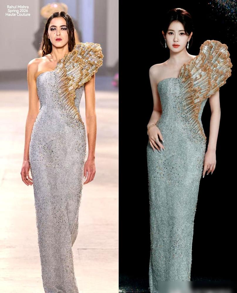 很多人还在盯着谁拿了大使头衔，白鹿已经不动声色地完成了对巴黎顶级高定圈的“垂直占