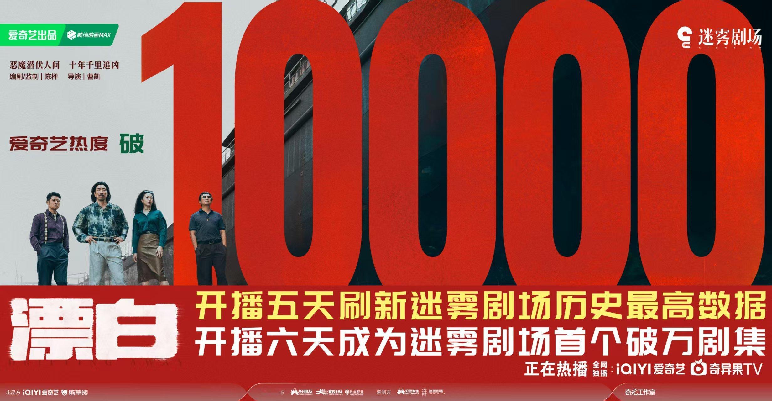 漂白热度破10000   我勒个老天奶，这可是大中午啊，你可就水灵灵地破万啦！我