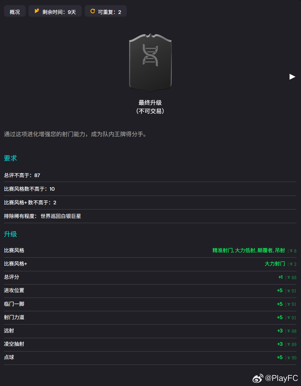 3月26日【新增进化】共 1 个1. 王牌得分手｜免费FC26