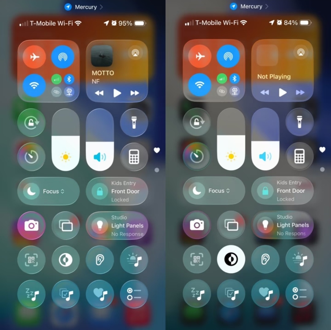 ios26beta4玻璃效果回归！流畅度拉满！ ​​​