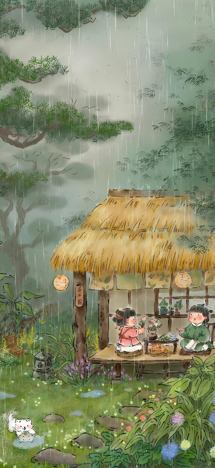 治愈国风插画壁纸 ​ ​​​