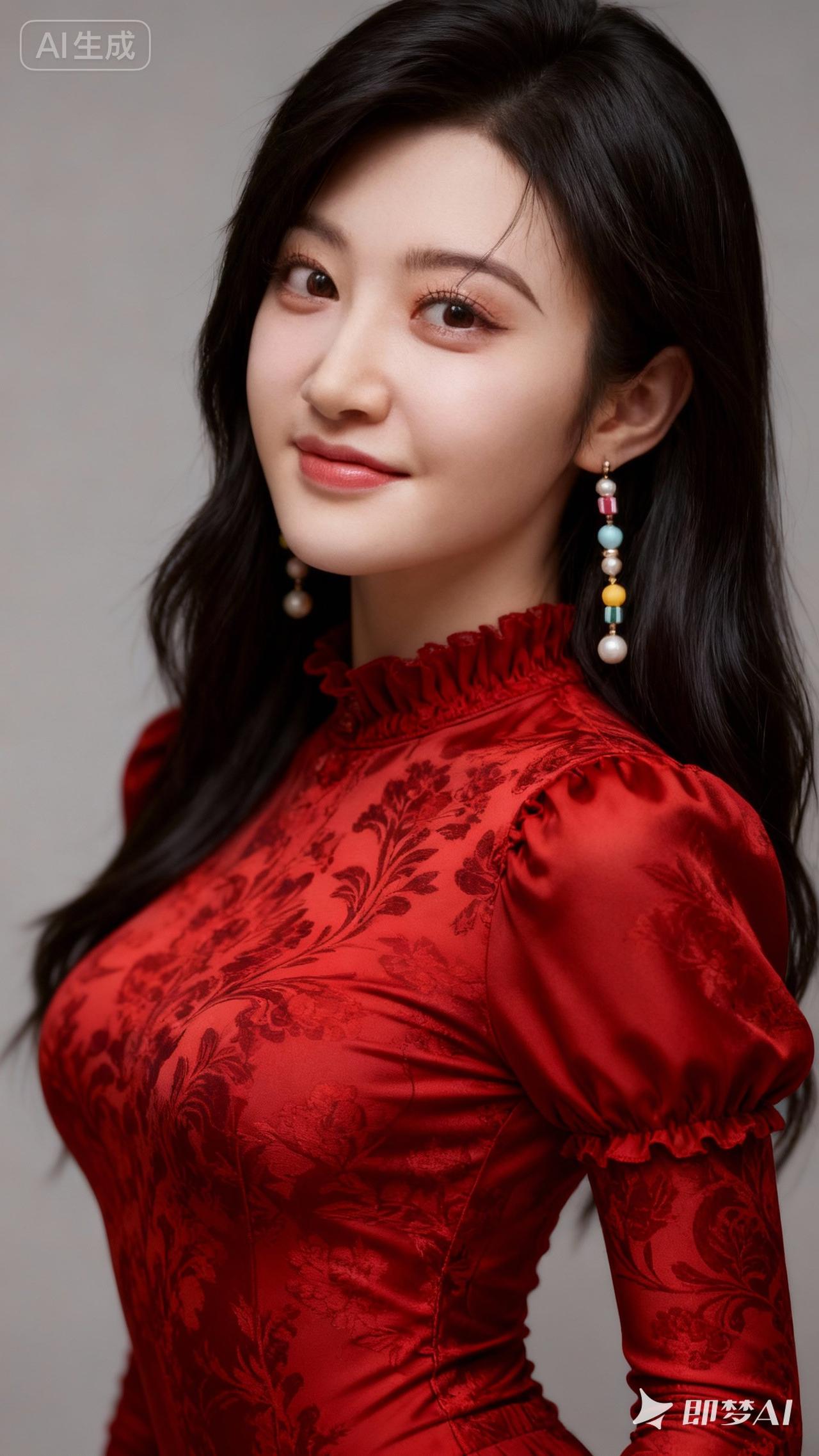 优雅红裙，气质女神，尽显迷人魅力！🌹💃👗