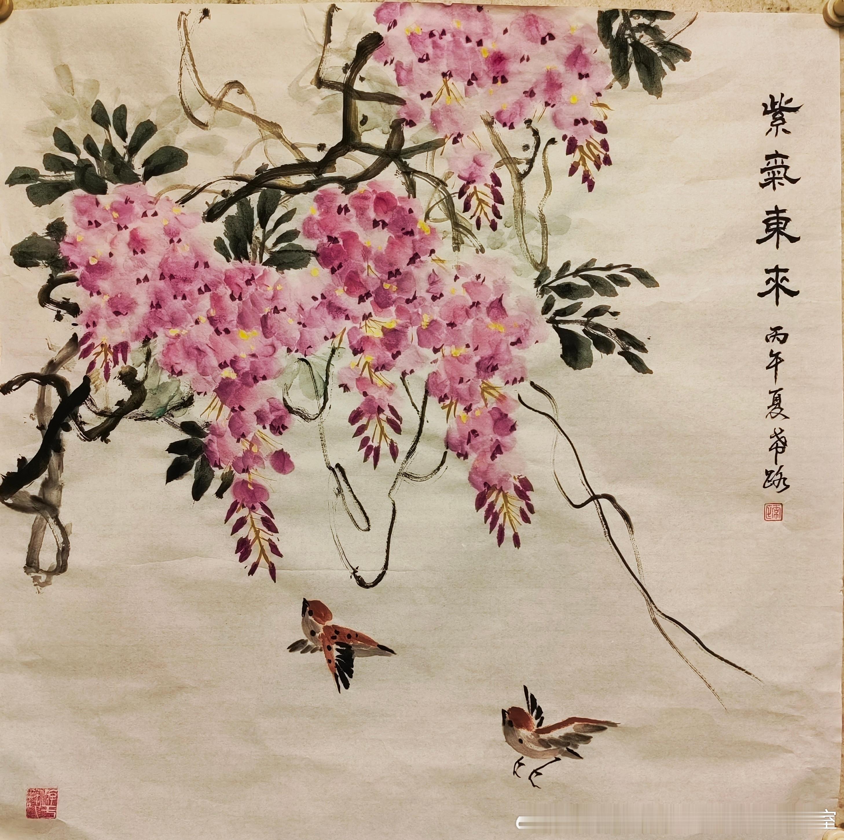 李希路老师花鸟画作品欣赏。 