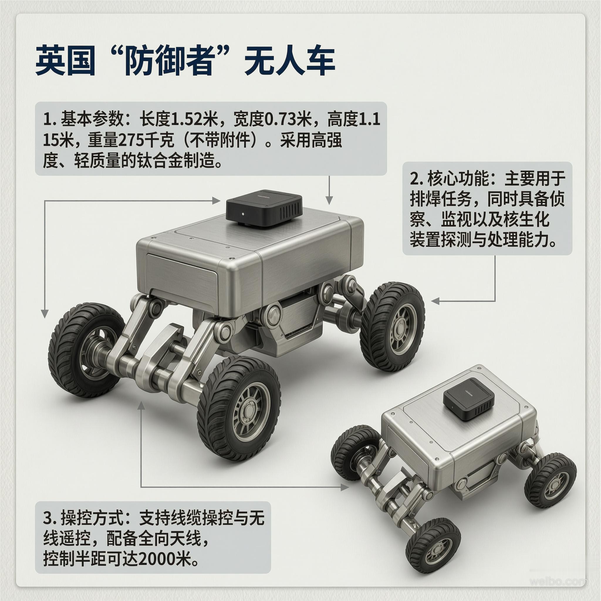 军事ai新视野 英国“防御者”无人车“防御者”（Defender）无人车是由英国