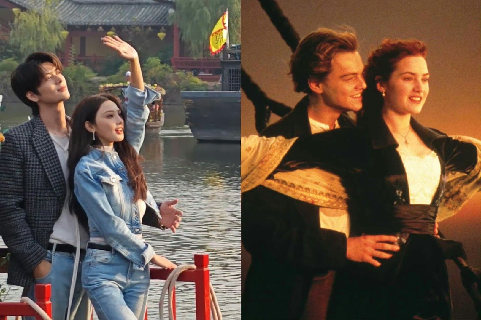 开封版泰坦尼克号 救命！彭小苒和章时安这波操作戳中我笑点了！站船头的样子像极了开