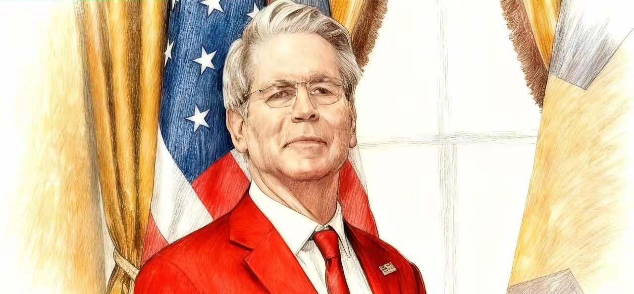 快报！
​美国最新消息
美国财长贝森特举着块金属兴高采烈地说："这是25年来美国